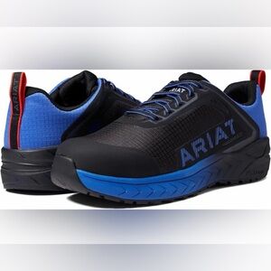 NWT ARIAT Work Outpace Day One Comp Toe | Black/Baltic Blue | 8D